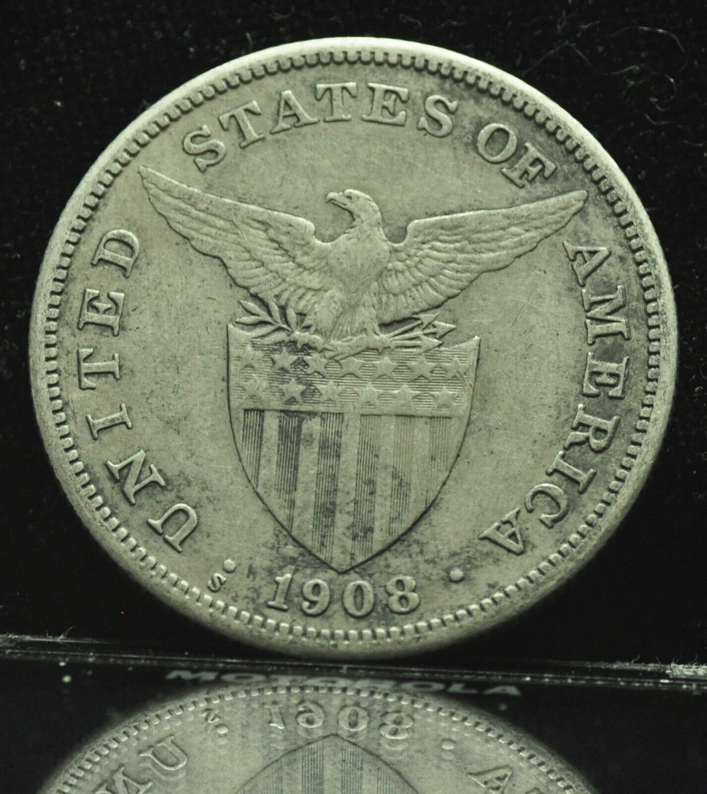 1908s Us-philippines 1 Peso Silver Coin - Lot #1