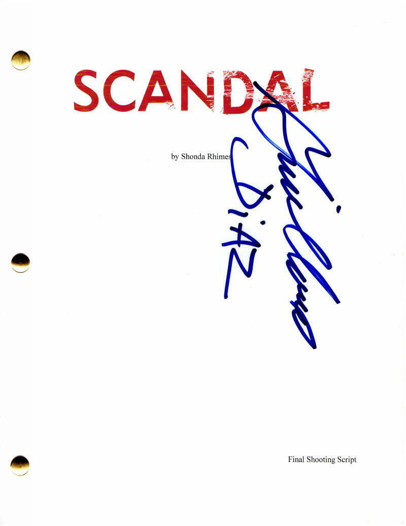 Guillermo Diaz Signed Autograph - Scandal Full Pilot Script - Kerry Washington